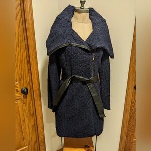 Cole Haan wool blend size 8 coat/jacket mid length